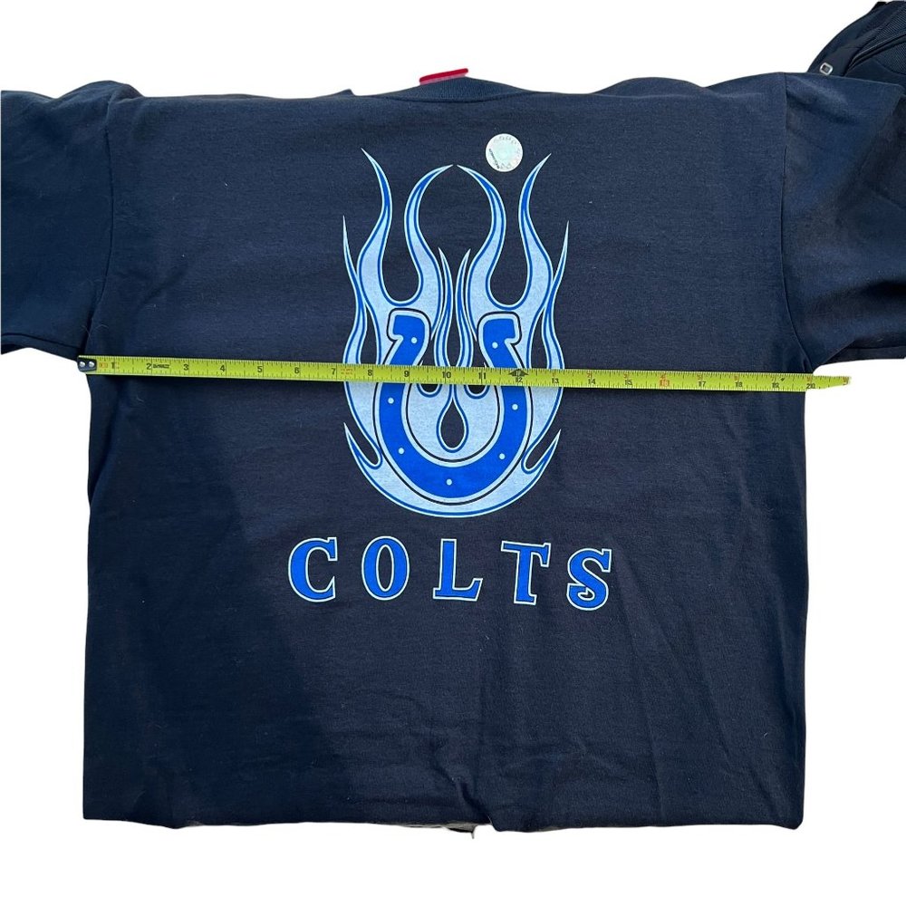 NWT New Old Stock Vintage NFL Indianapolis Colts Flame Graphic Long Slee… - Picture 6 of 8